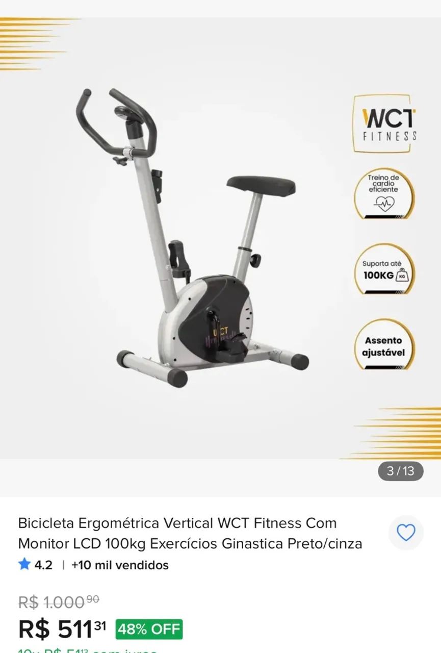 Bicicleta ergométrica WTC - Foto 2