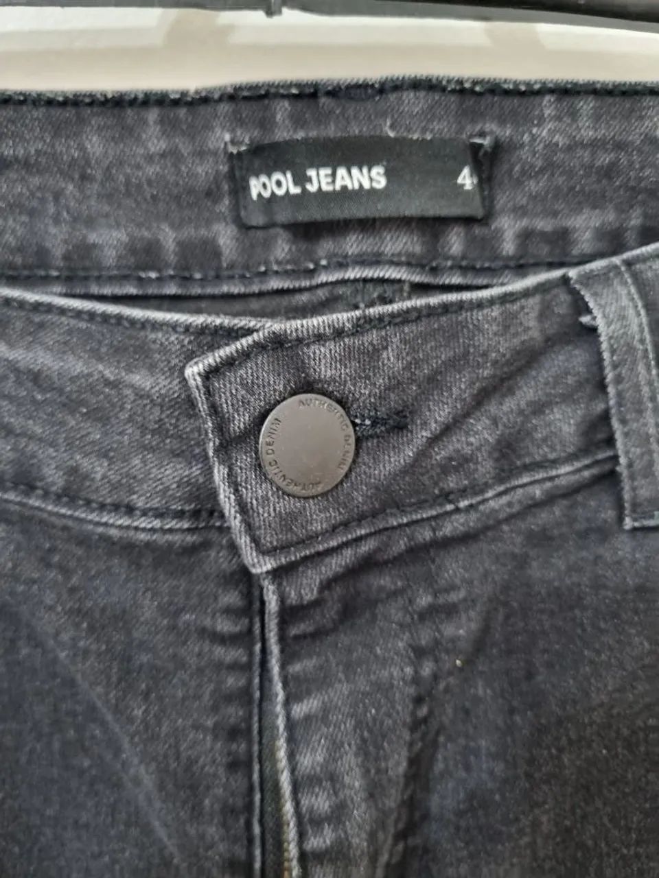 Calça jeans preta Riachuelo, n°44  - Foto 3