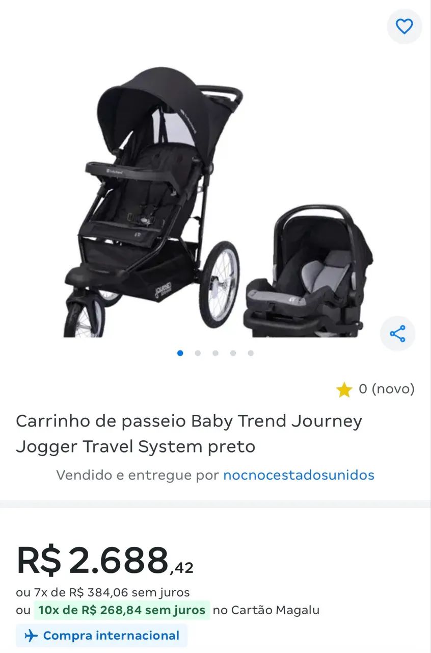 Carrinho de bebê baby trand expedition - Foto 4