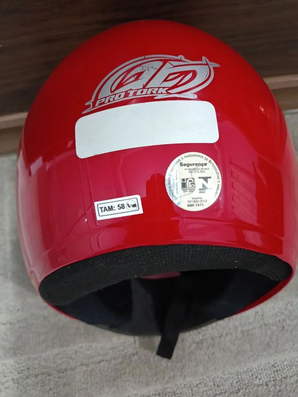 Capacete nº 58-Vermelho