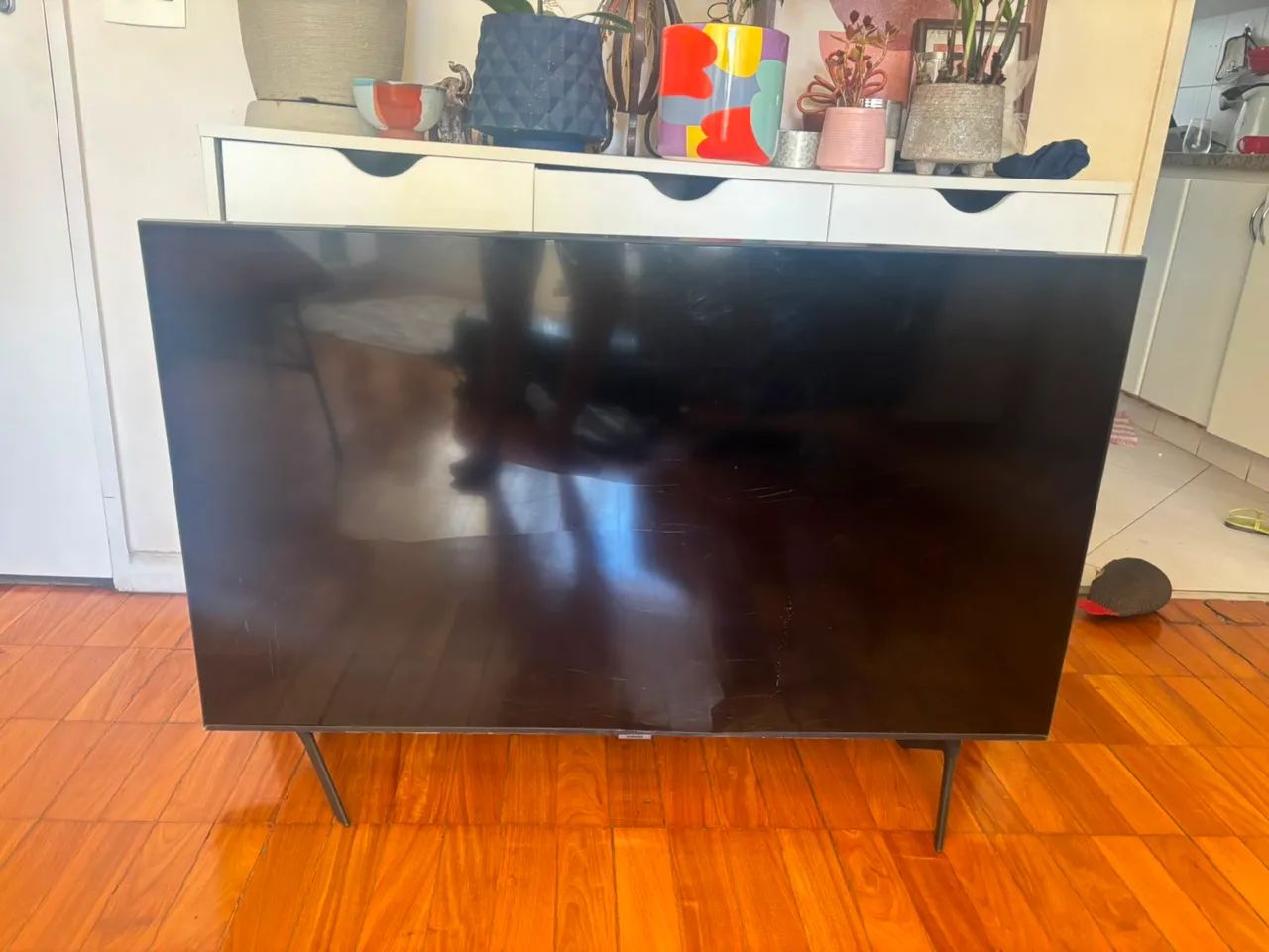 Quer peças? Televisão com tela quebrada Samsung 50 polegadas funcionando  - Foto 2