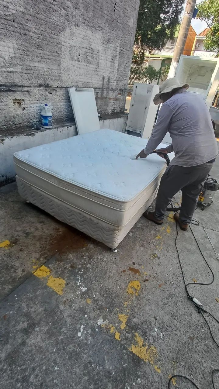 Cama box casal branco - Foto 3