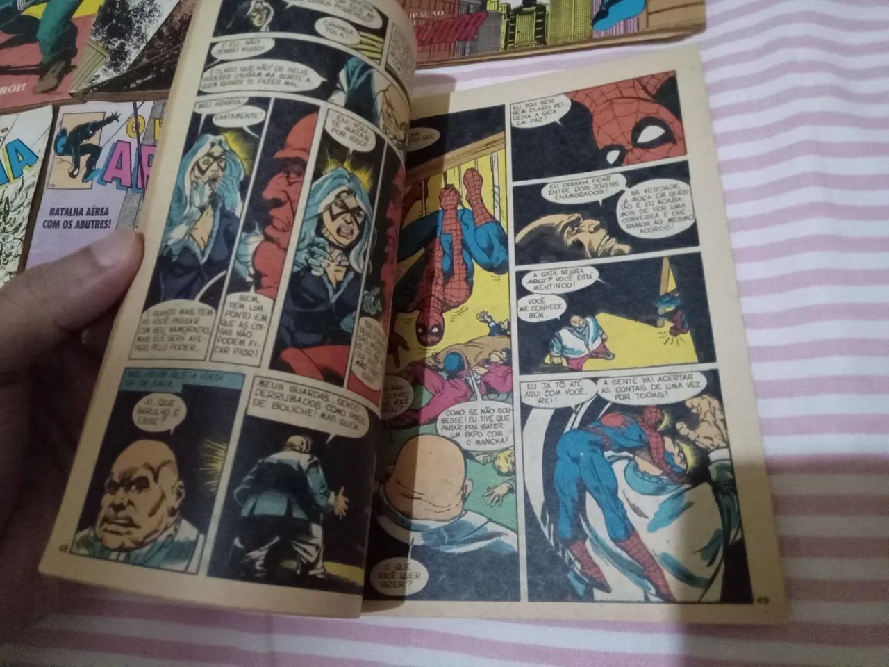 Nove revistas formatinho Abril jovem do homem aranha: 80, 82, 83, 84, 87, 88, 89, 90, 91 - Foto 5
