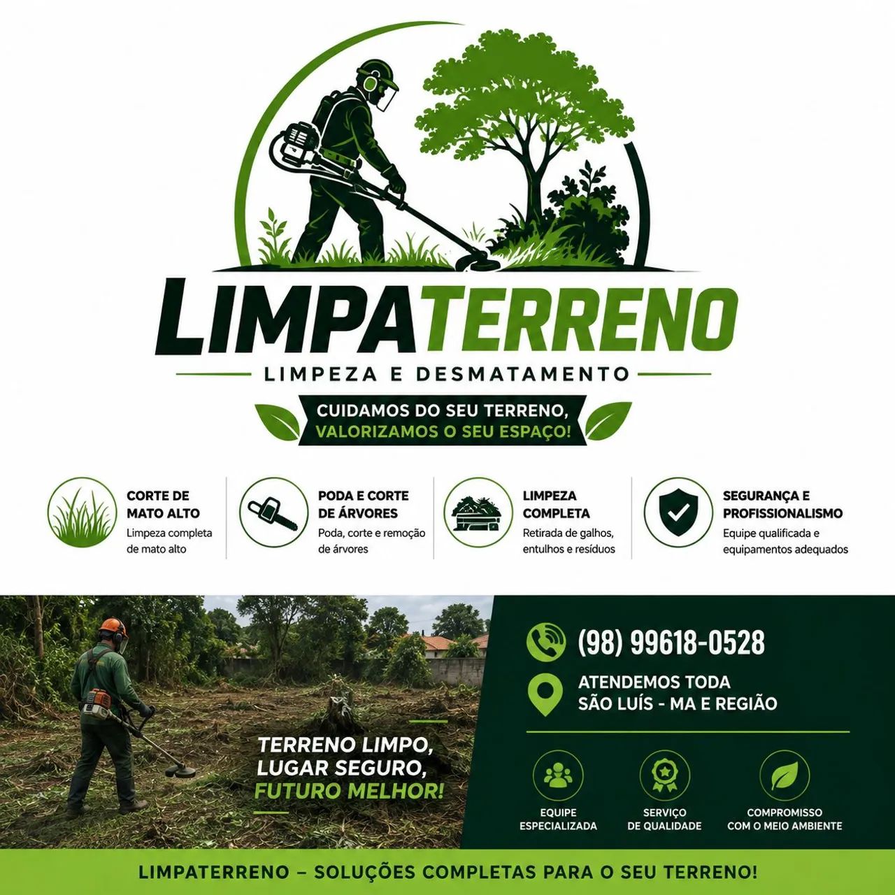Limpeza de terrenos faça seu orçamento 