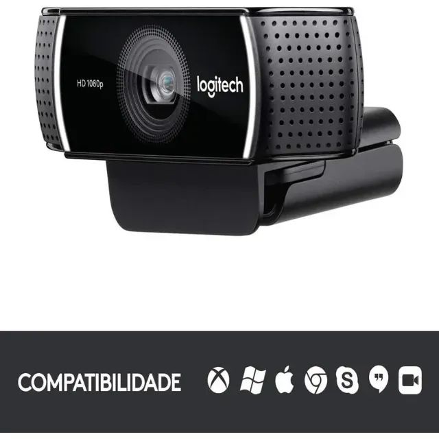 Webcam Logitech C922 Full HD Pro Stream 1080p Nova - Lacrada - Foto 5