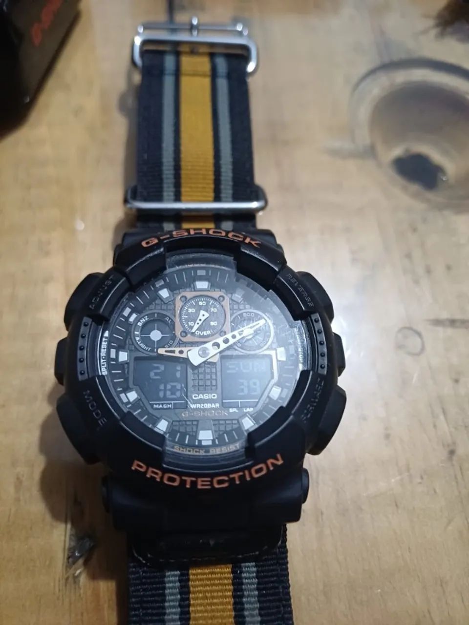 Relógio Casio G-Shock x tecido militar GA-100MC-1A4 - Foto 3