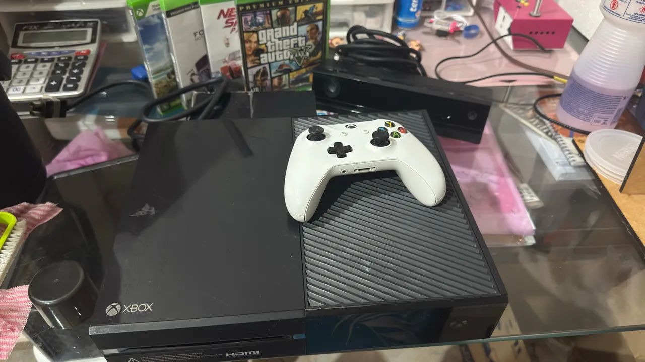 Xbox One Fat + 1 Controle + Jogos - Foto 2