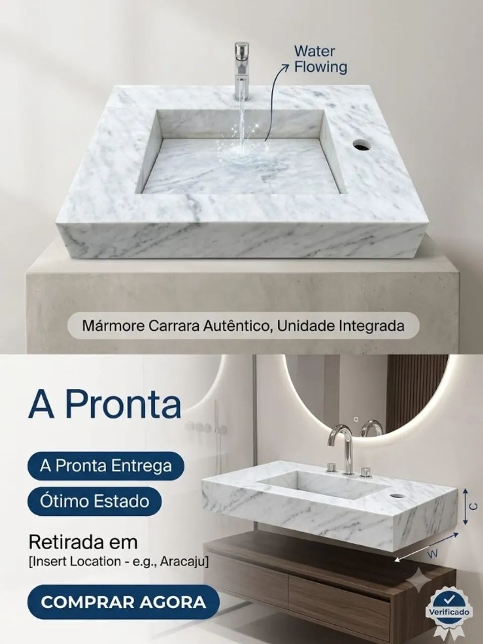Bancada em Mármore 