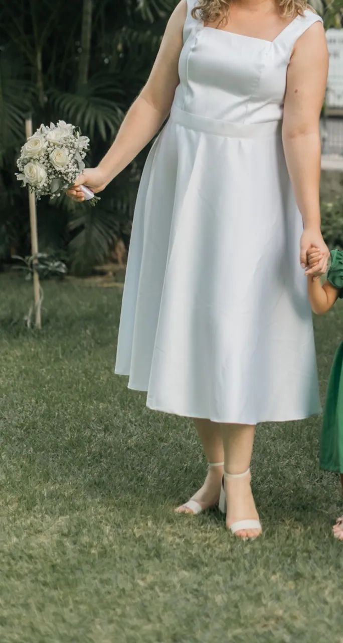 Vestido Branco Midi (Noiva)