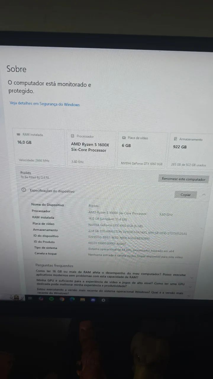 Computador gamer