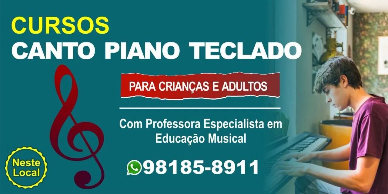 Aula de piano, canto, teclado - Foto 2
