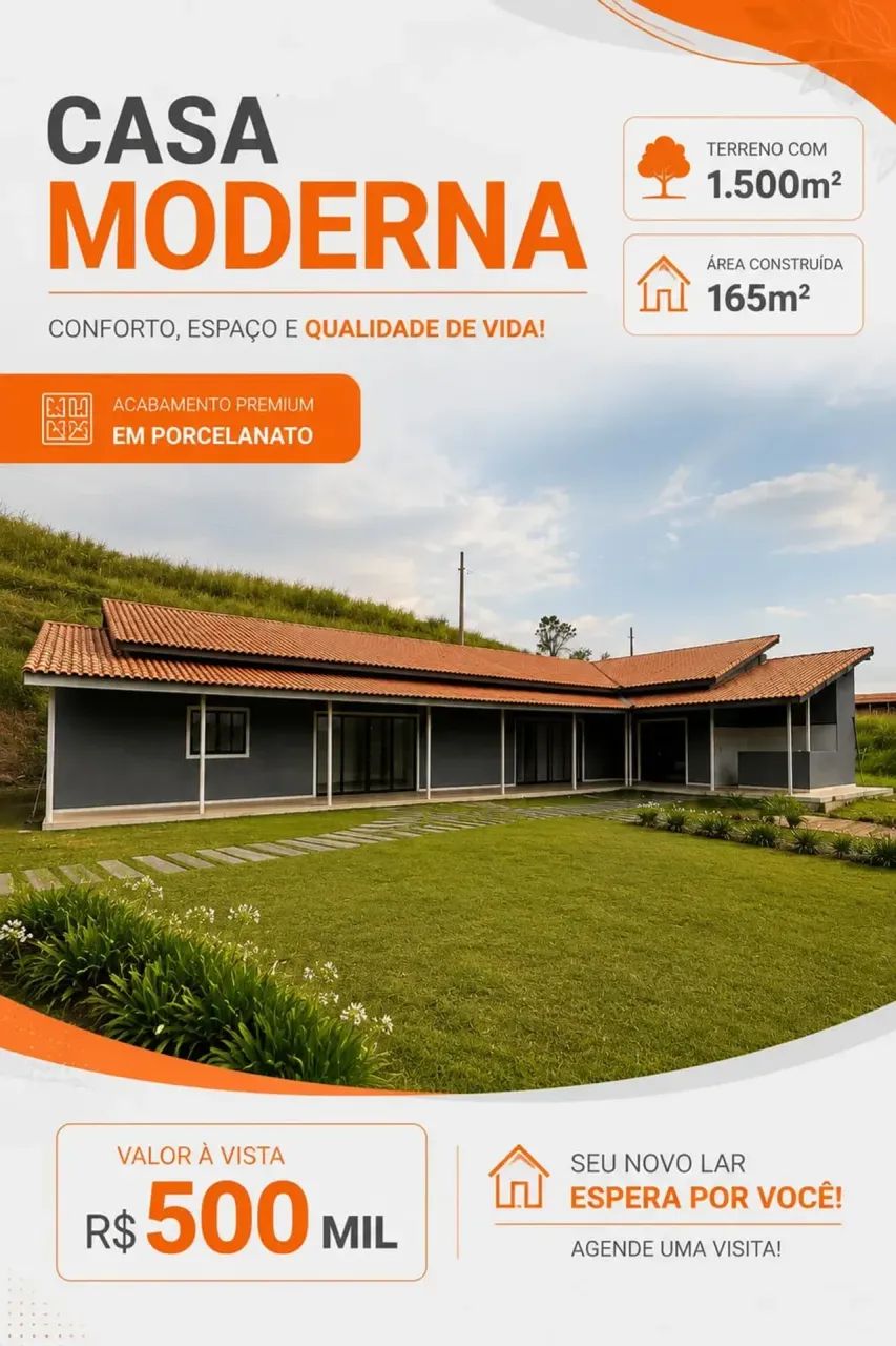Chácara com Acabamento em Porcelanato