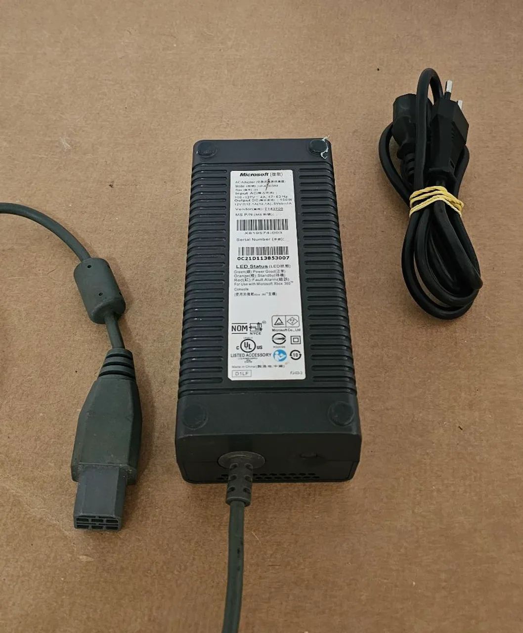 fonte para xbox 360 fat 100v--127v 150w modelo hp-a1503r2 100v--127v