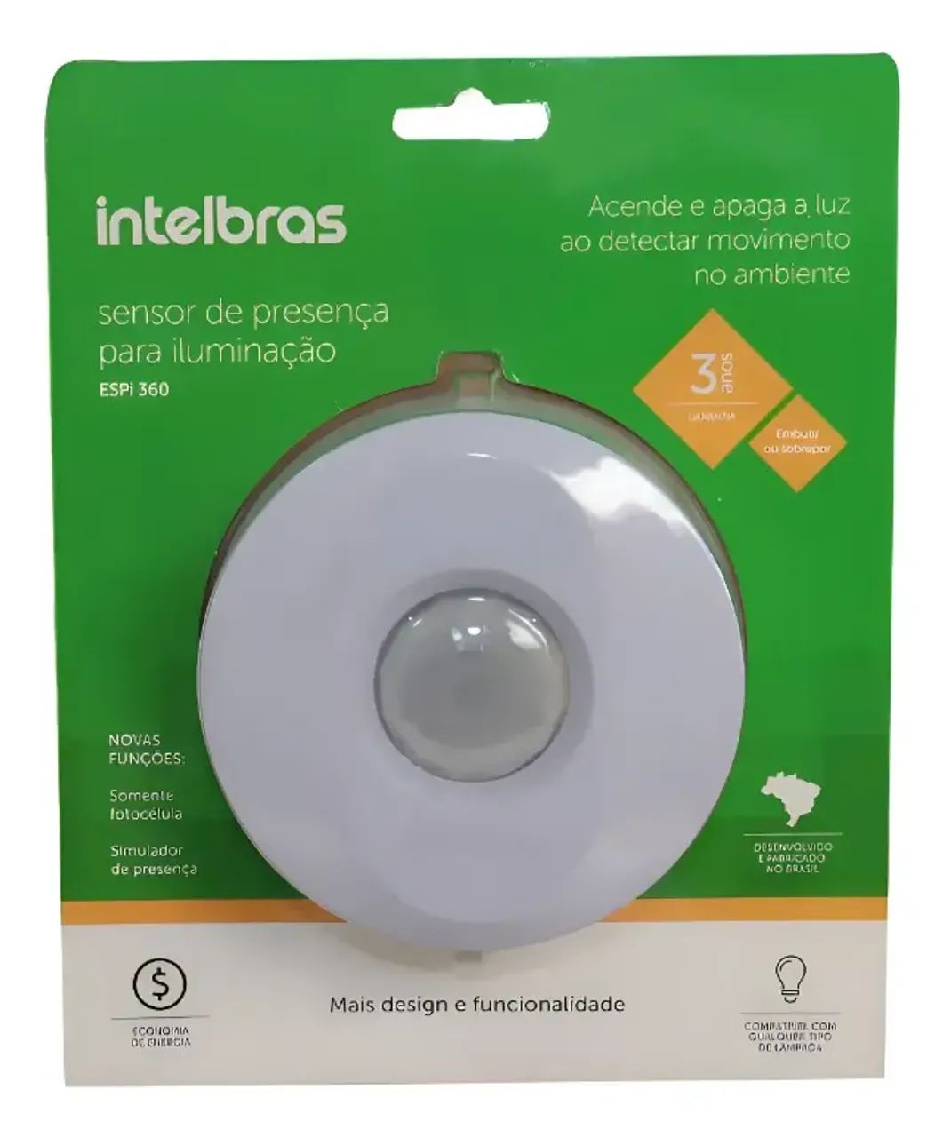 Sensor de Presença Teto ESPi 360 Intelbras - Novo a pronta entrega 1
