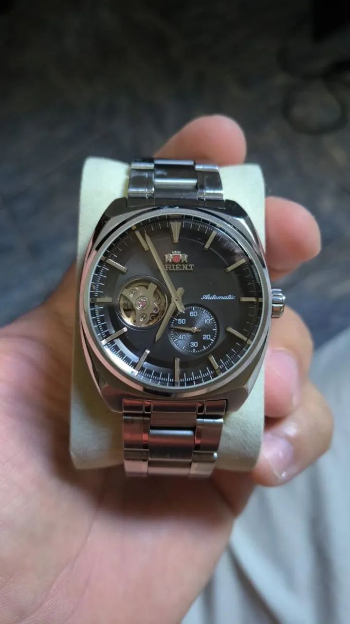 Relógio Orient Automático Open Heart YN7SS001 Original - Fora de Linha