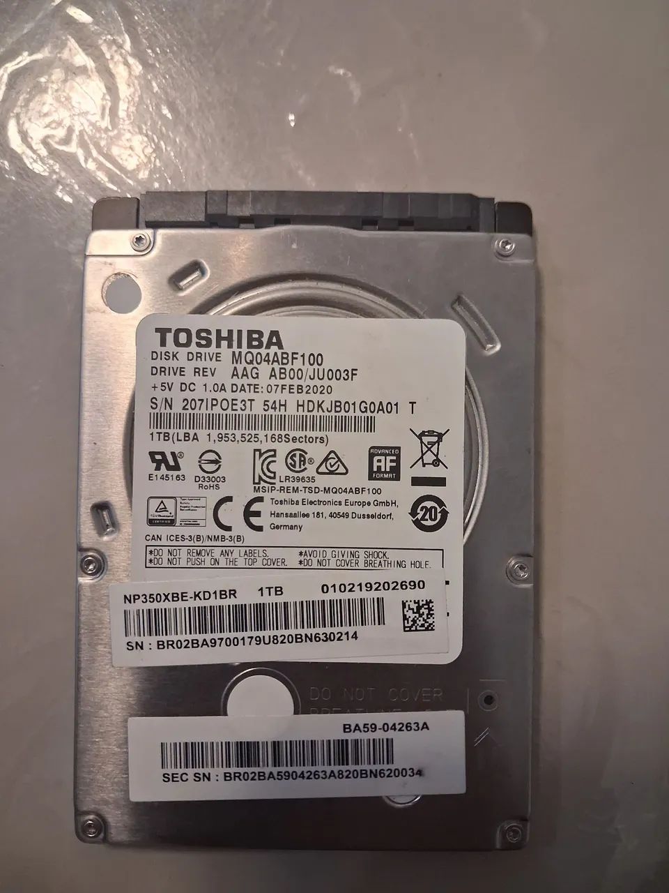 HD 1 Tb TOSHIBA de notebook - Foto 3