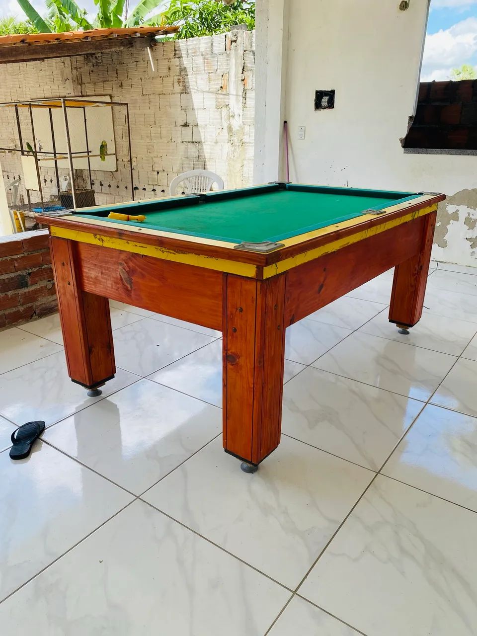 Mesa de Sinuca Profissional com Tampo de Pedra e Madeira Maciça - Foto 2