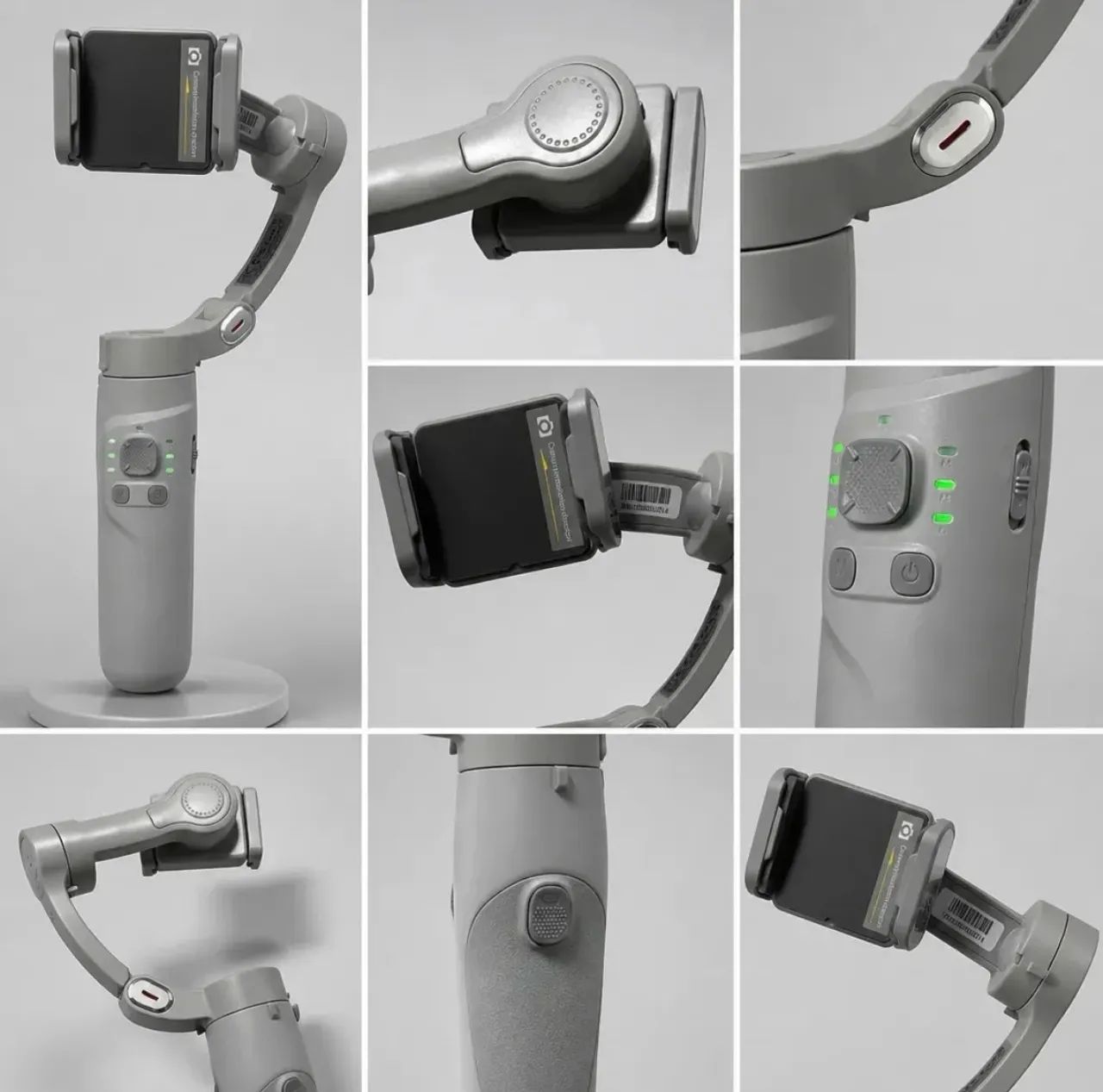 Gimbal M01 Estabilizador Articulado De Celular Com Tripe Cinza