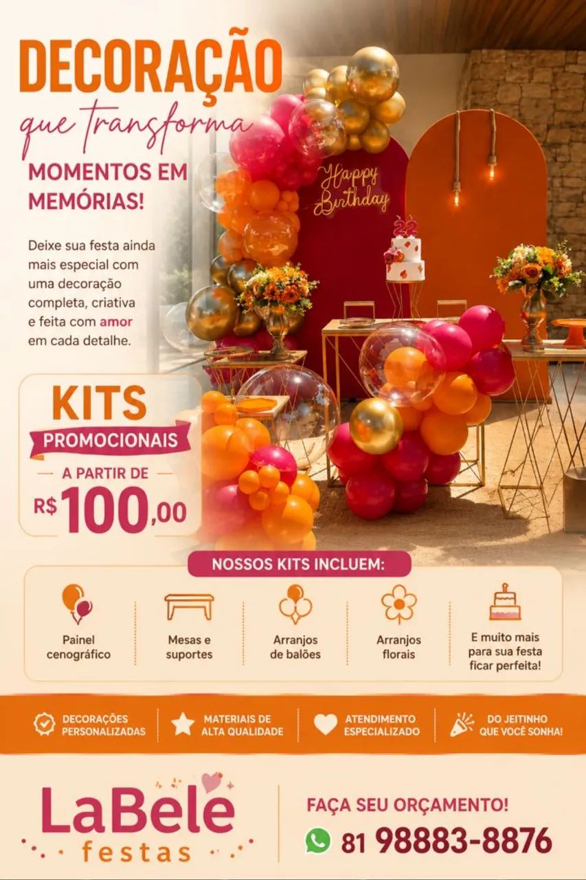 Decoração de festa 