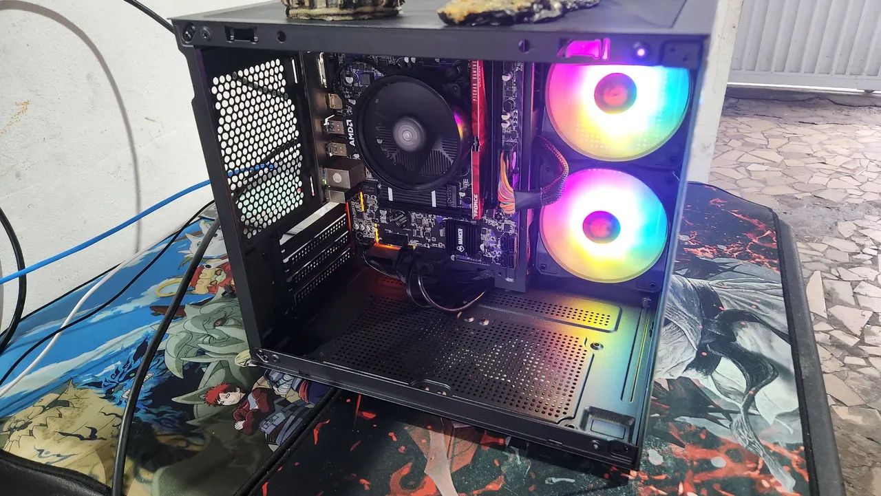 PC Gamer Ryzen 5 2400G (3.9GHz Turbo) 8GB SSD NVme 256GB Placa de Vídeo Vega 11 2GB - Foto 6
