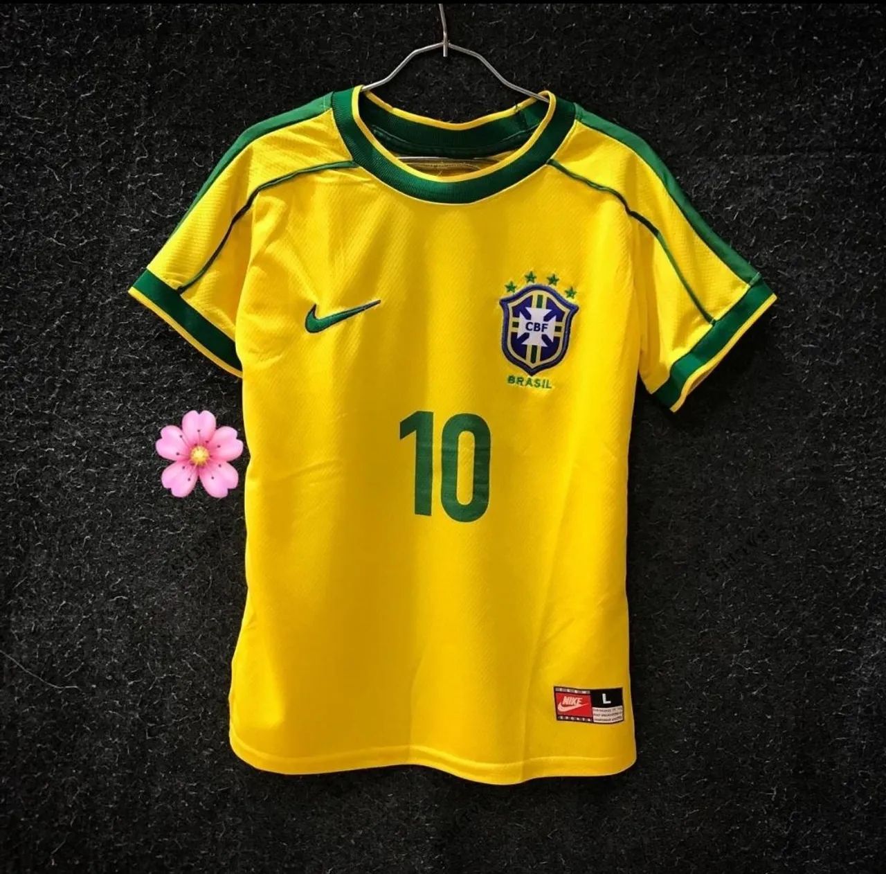 Camis retrô feminina Ronaldinho 10