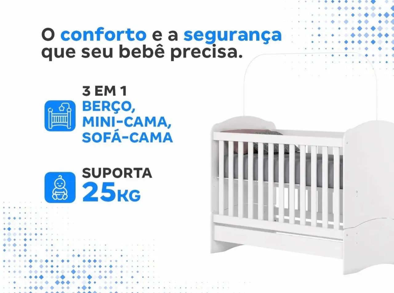 Berço 3 em 1 novo  - Foto 5