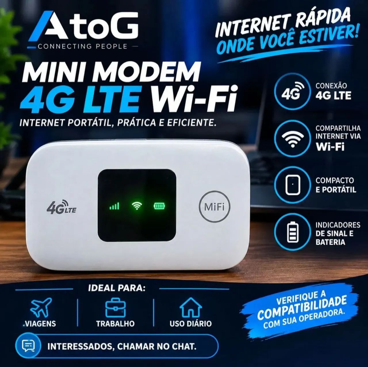 MODEM 4G COM CHIP  - Foto 5