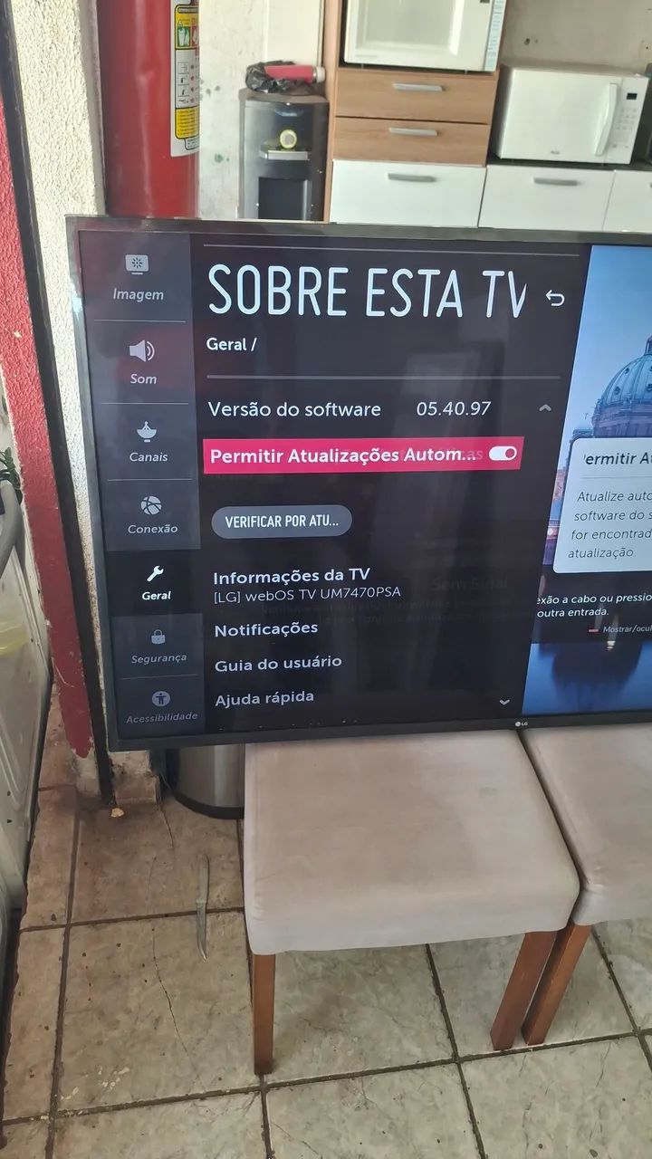 TV SMART LG 55 POLEGADAS FUNCIONANDO TUDO PERFEITAMENTE BEM (SEM OS PÉS) - Foto 4