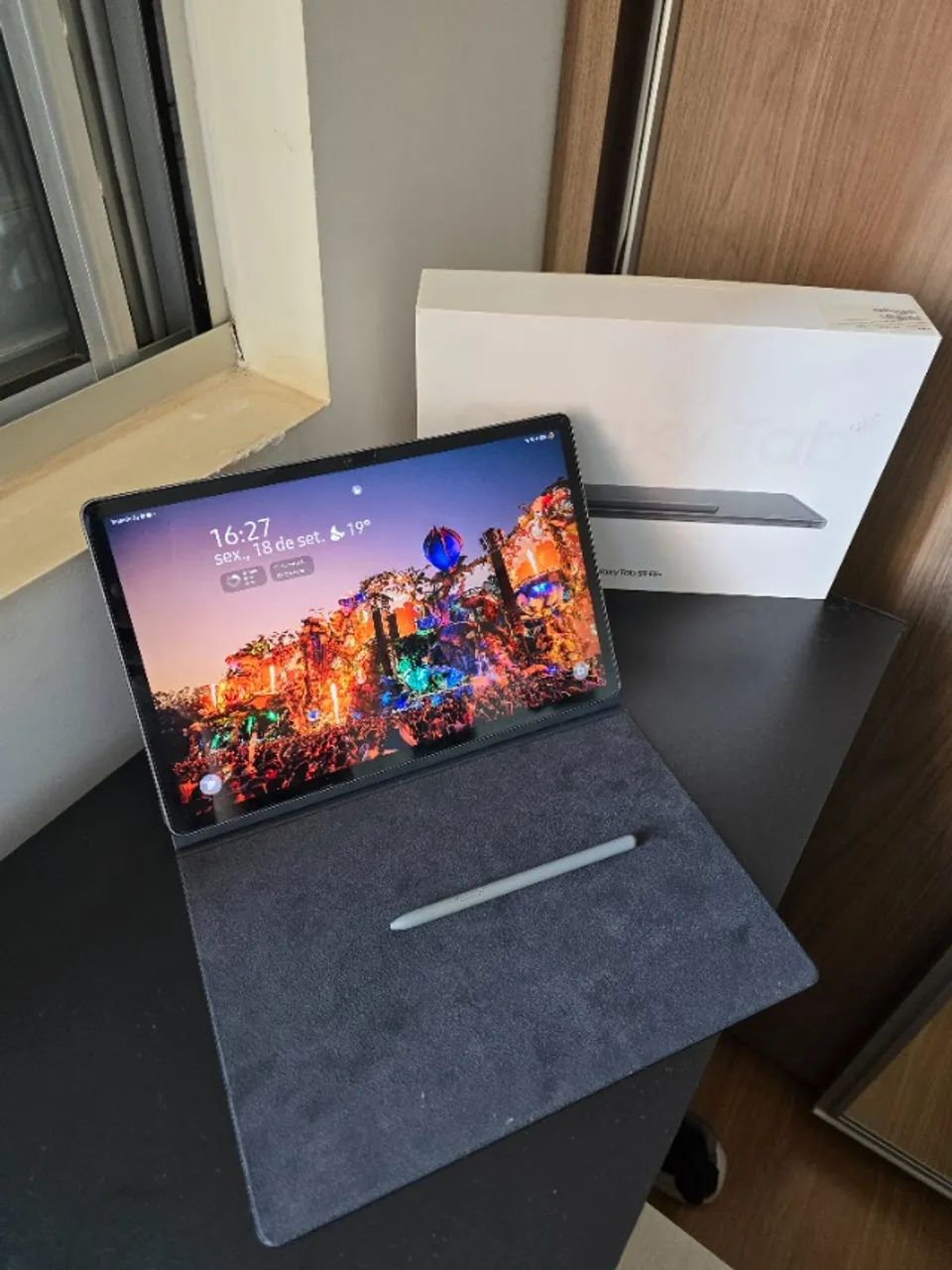 Tablet S9 FE + tela 12.4 polegadas sem mascas de uso completo!  - Foto 2