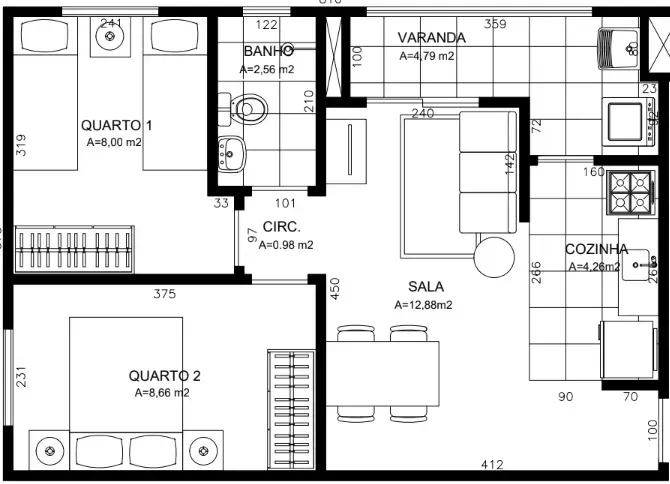 PLANTA 47m²