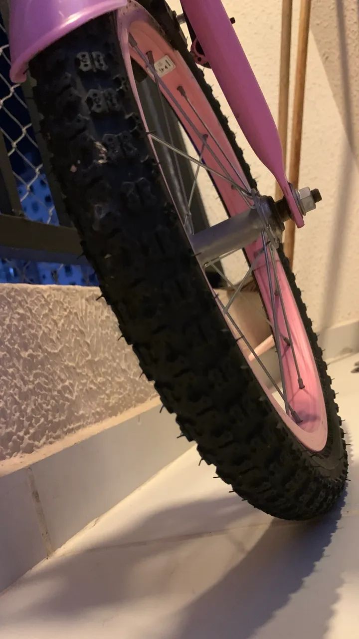 Bicicleta Barbie infantil Aro 16 - Foto 5