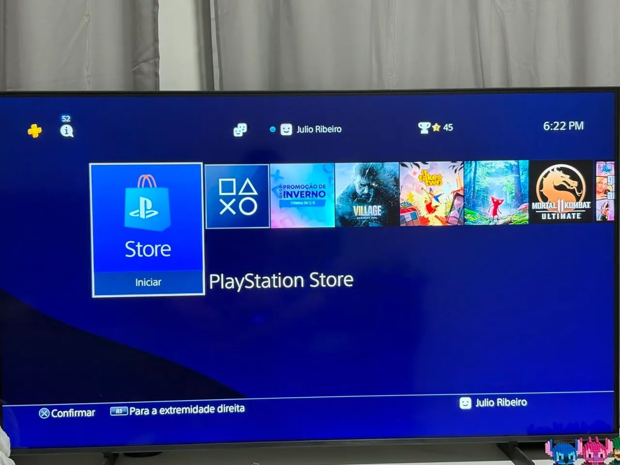 Vendo PS4 com 2 jogos e 1 Controle Na caixa e os cabos  - Foto 3