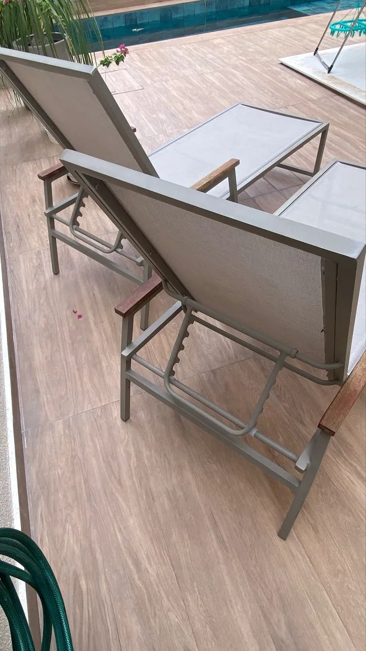 2 cadeiras de sol/ espreguiçadeiras  - Foto 3