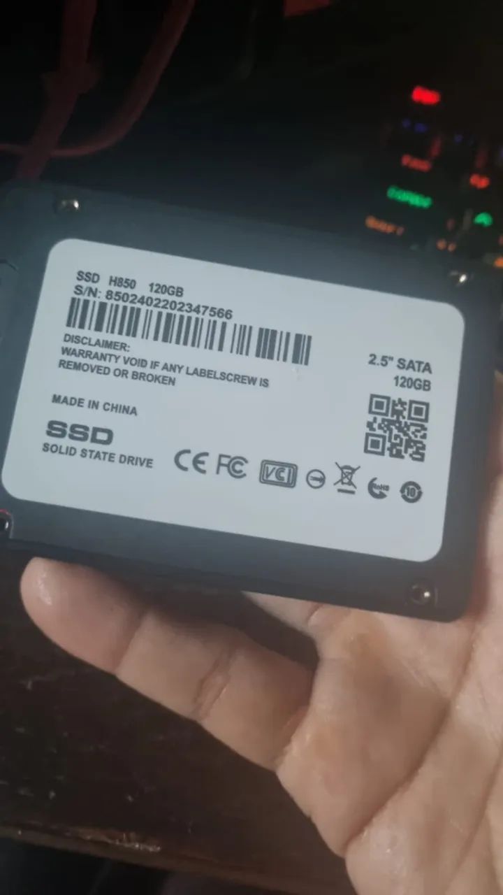 SSD NOVO 120GB SATA III 2.5 - Windows 10 (64-bits) e Office 2019