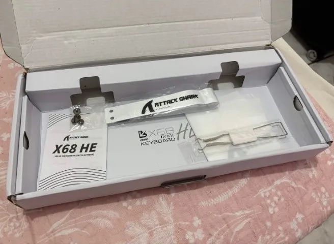 Teclado Magnético ATTACK SHARK X68HE Branco - Foto 4