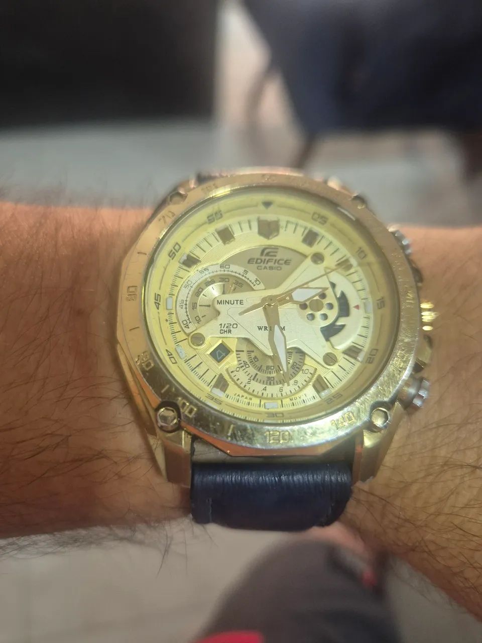 Relógio CASIO EDIFICE EF-550 CRONÓGRAFO  -  FUNCIONANDO PERFEITAMENTE - Foto 4