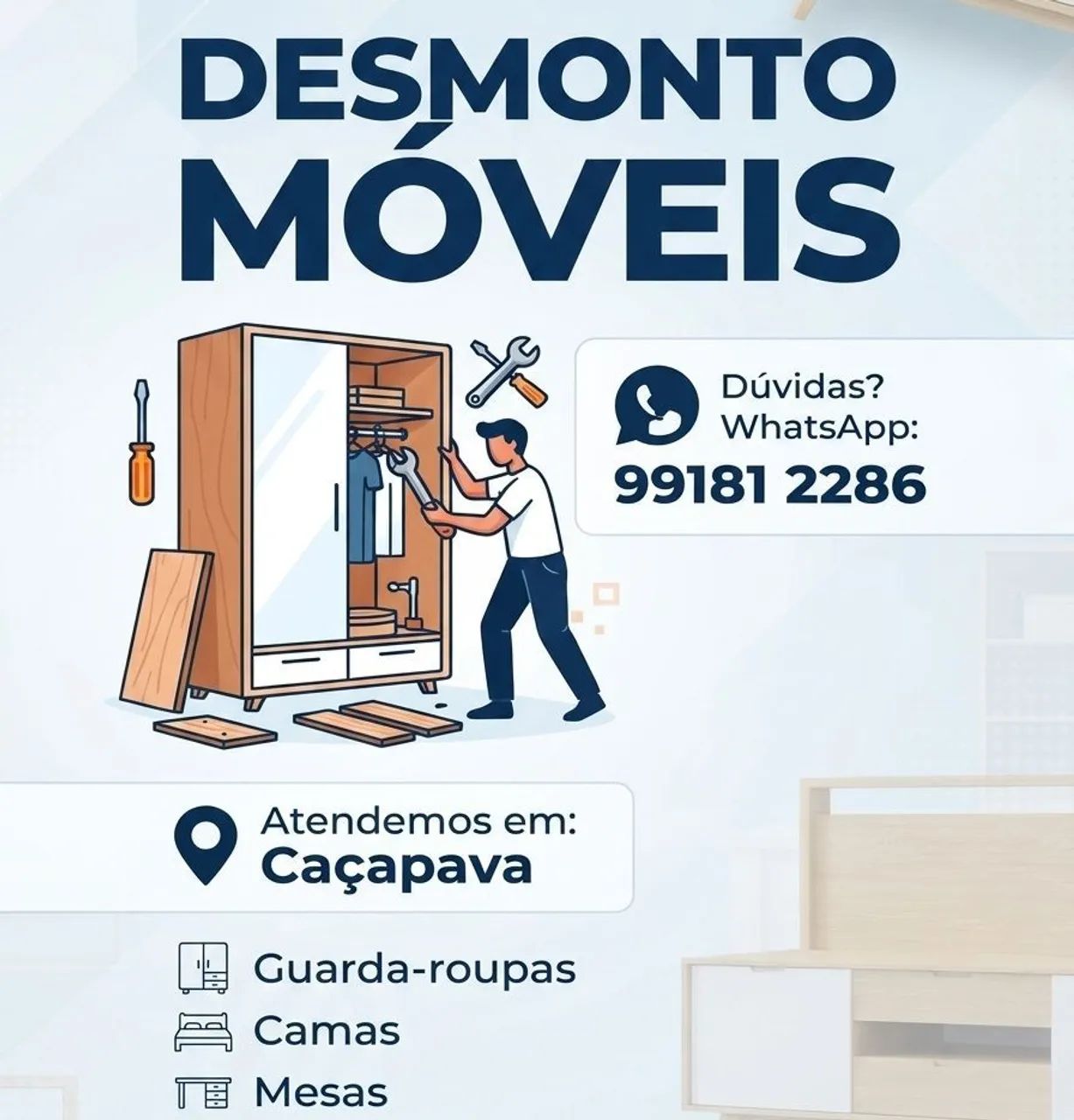 Desmonto móveis 