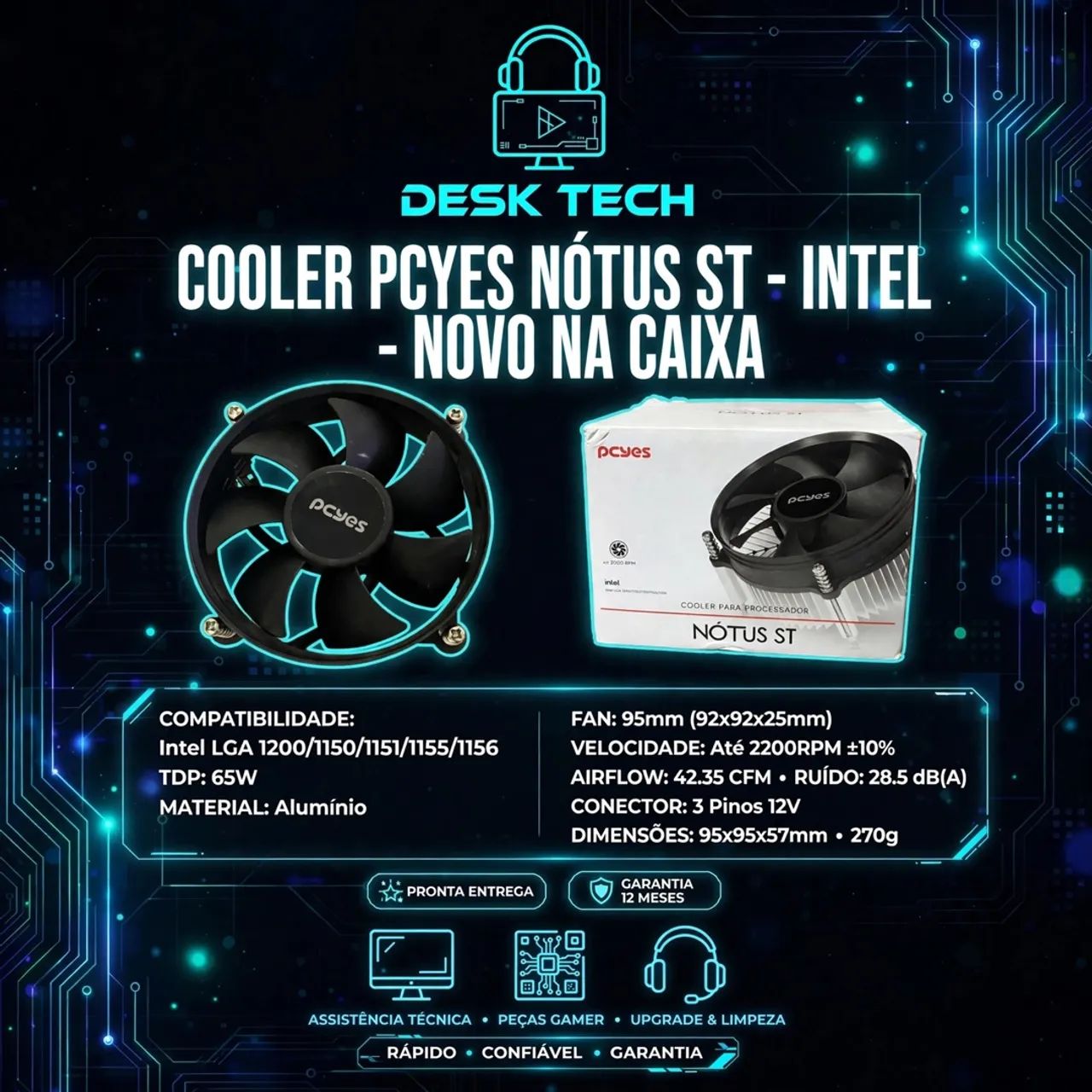 COOLER PCYES NOTUS -INTEL 