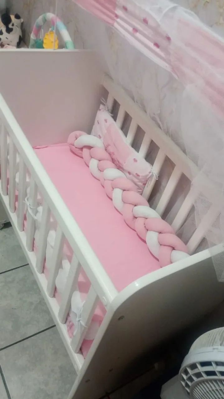 Vendo mini berço com kit - Foto 4
