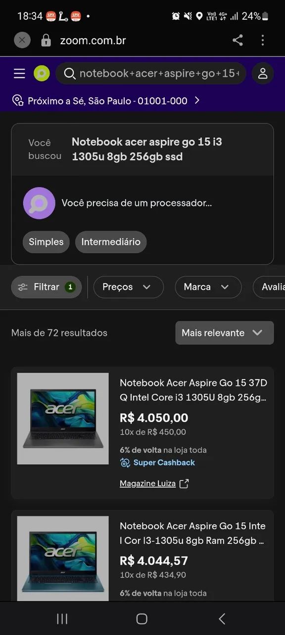 Notebook acer 15 pro - Foto 3