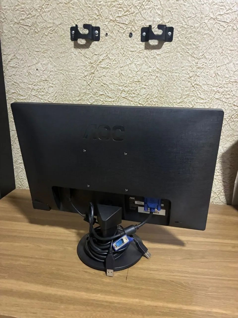 Monitor LED AOC 15.6" E1670SWU Slim Alimentação USB + Cabo VGA - Perfeito Estado - Foto 2