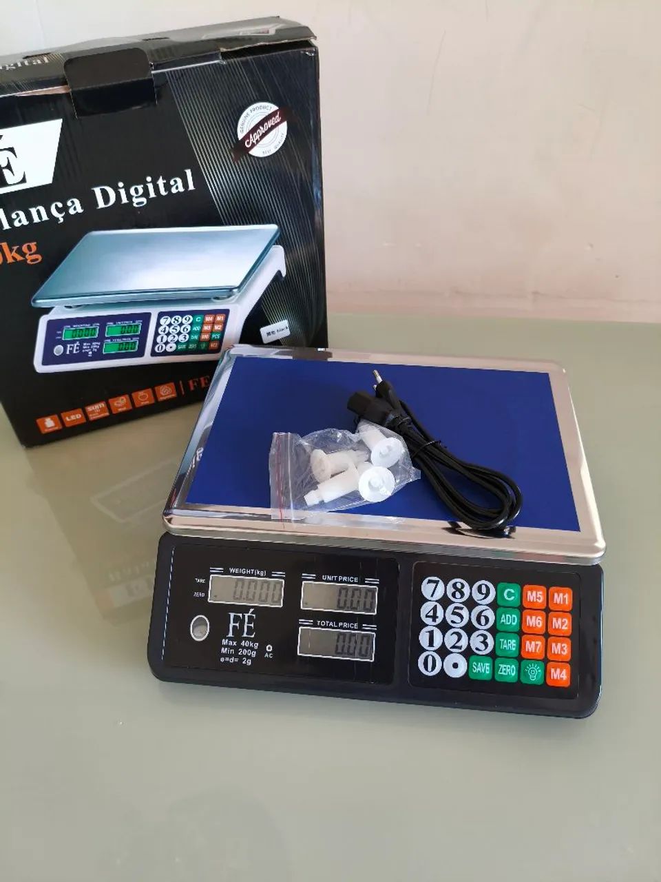 Balança digital 40 kg FE com bateria interna - Foto 3