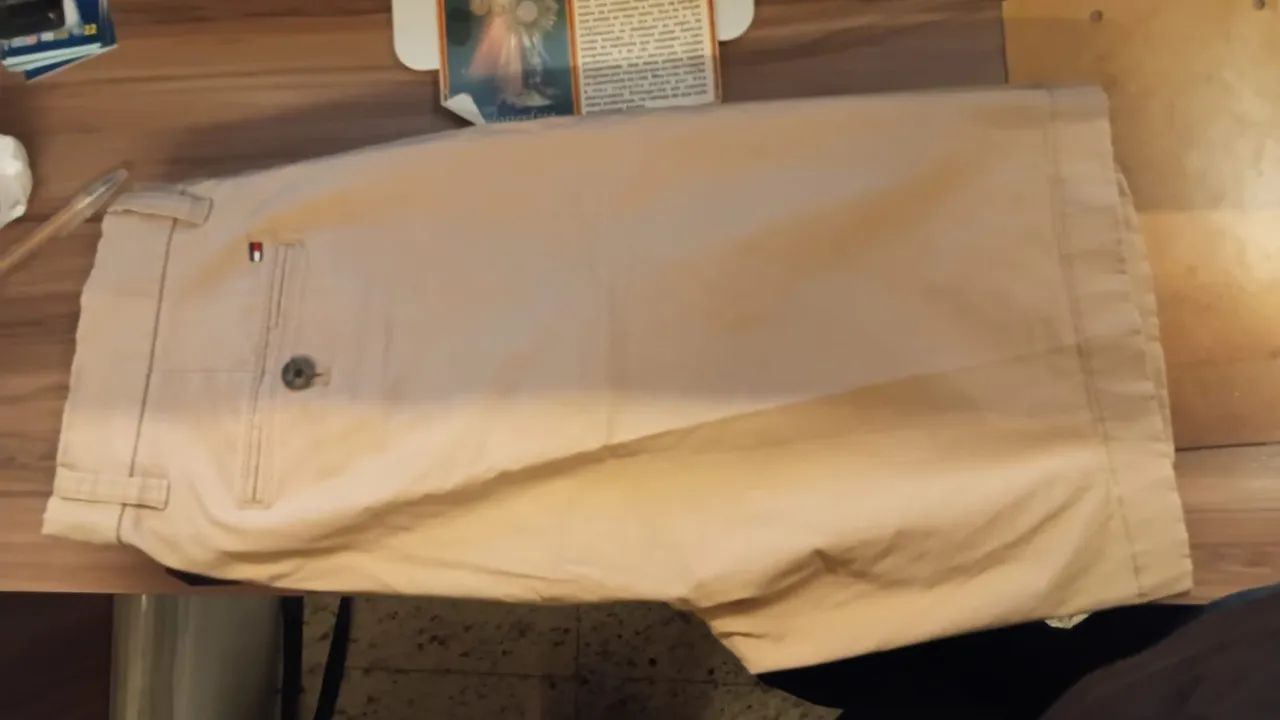 Bermuda Tommy Hilfiger sarja stretch Caqui  - Foto 2