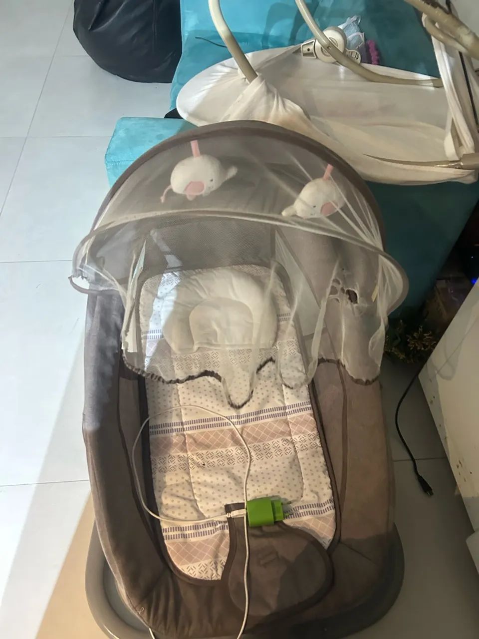 Balanço automático mastela cinza - Foto 2