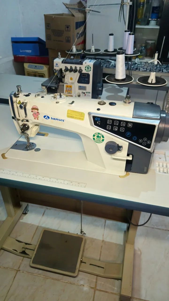 Máquina Reta Eletrônica Sansei SA-MQ5 - Excelente Estado - Foto 2