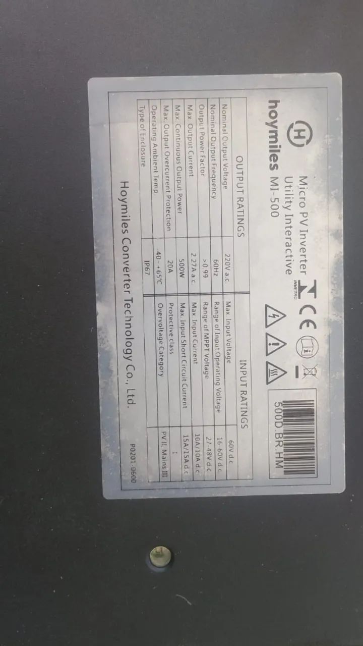 Micro Inversor Holimilles 500 w - Foto 3