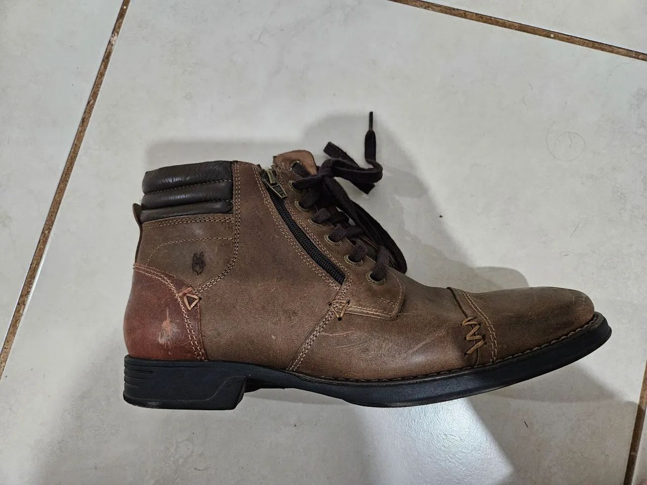 Bota marrom tamanho 39/40 - Foto 5