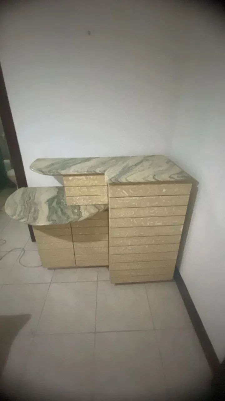 Conjunto de Moveis Quarto, cama com estante cabeceira e mesa de canto - Foto 4