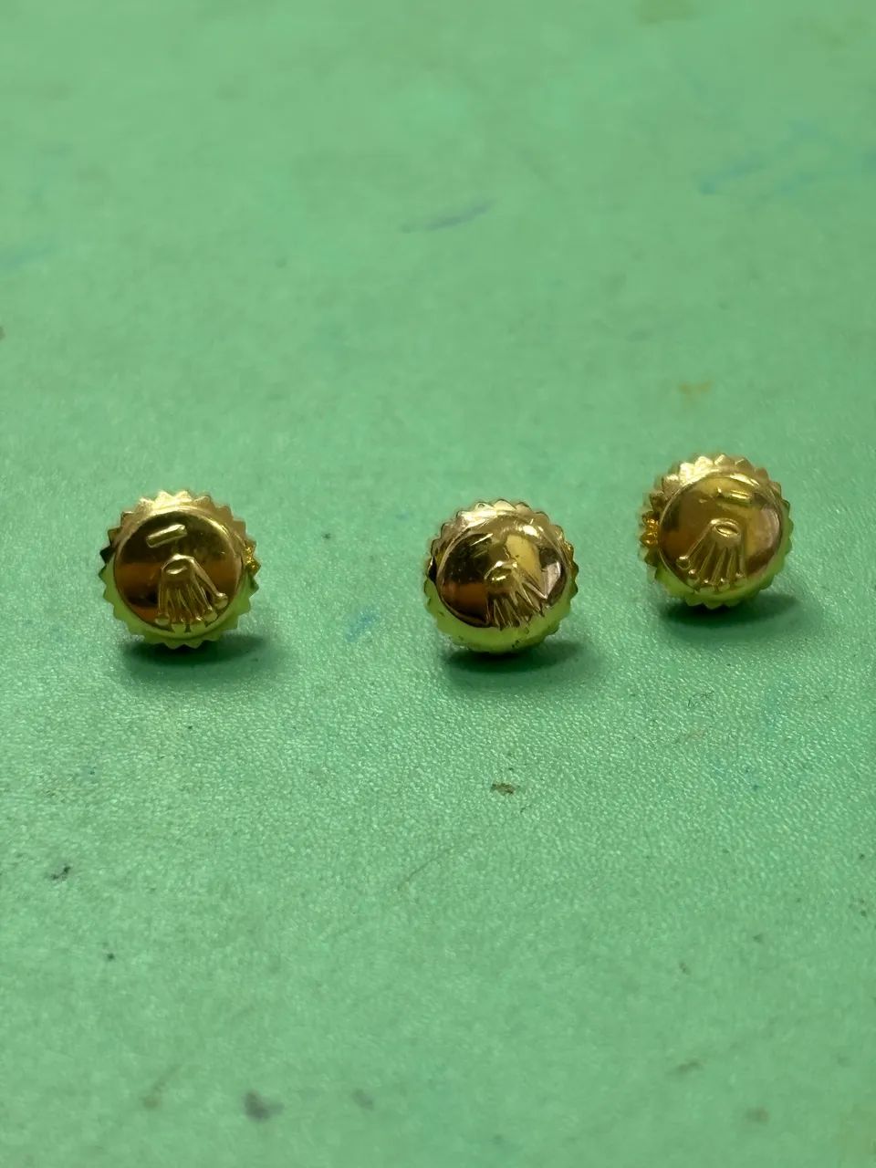 03 coroas Rolex originais em ouro usadas