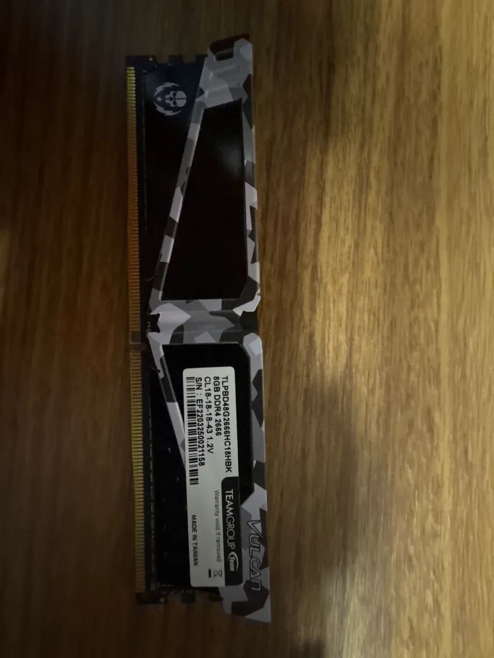 MEMÓRIA RAM DDR4 8GB VULCAN TEAMGROUP